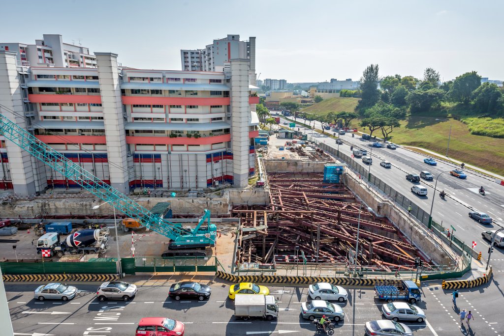 Singapore- cantiere per la metropolitana