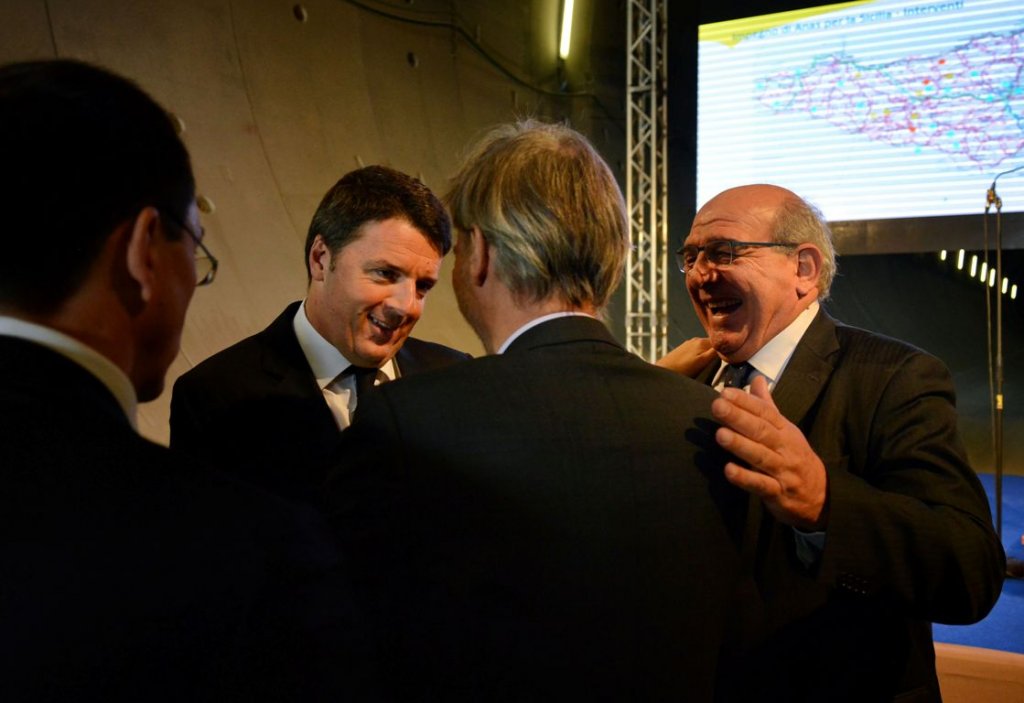 Matteo Renzi con il Presidente CMC Massimo Matteucci